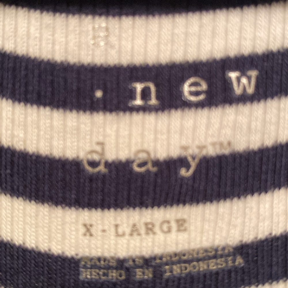 Brand New A New Day Navy/White Stripe Sleeveless Dress…size XL - Picture 4 of 6